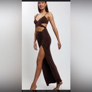 Meshki Brown Maxi Dress